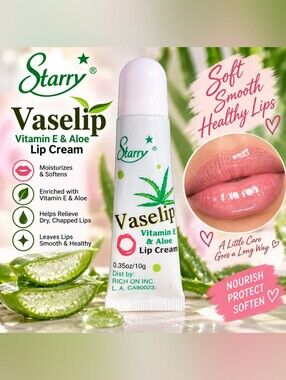 Starry Vaselip Vitamin E & Aloe Lip Cream - Clear